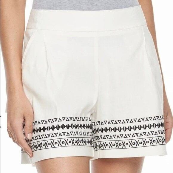 Apt. 9 Pants - Apt 9 Linen Blend Embroidered Casual Shorts XL